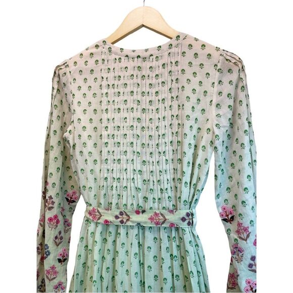 Hemant & Nandita Zehra Pale Mint Ramadan Style Long Dress, Size XS - Picture 10 of 16